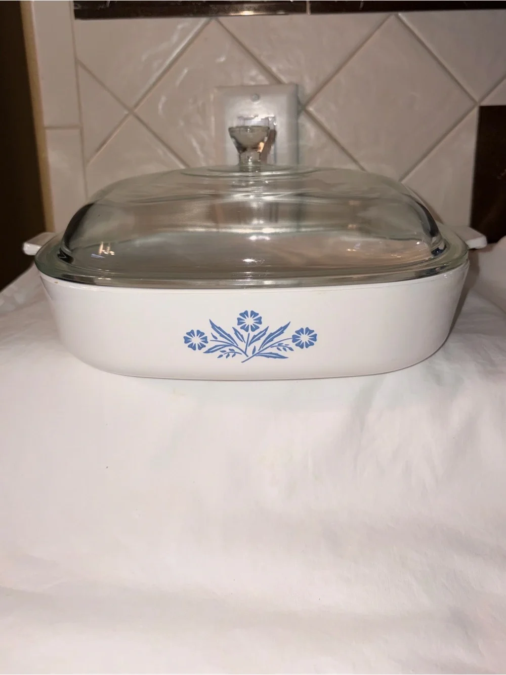 Vintage Corning Ware Cornflower P-16-B 10” Casserole & Lid